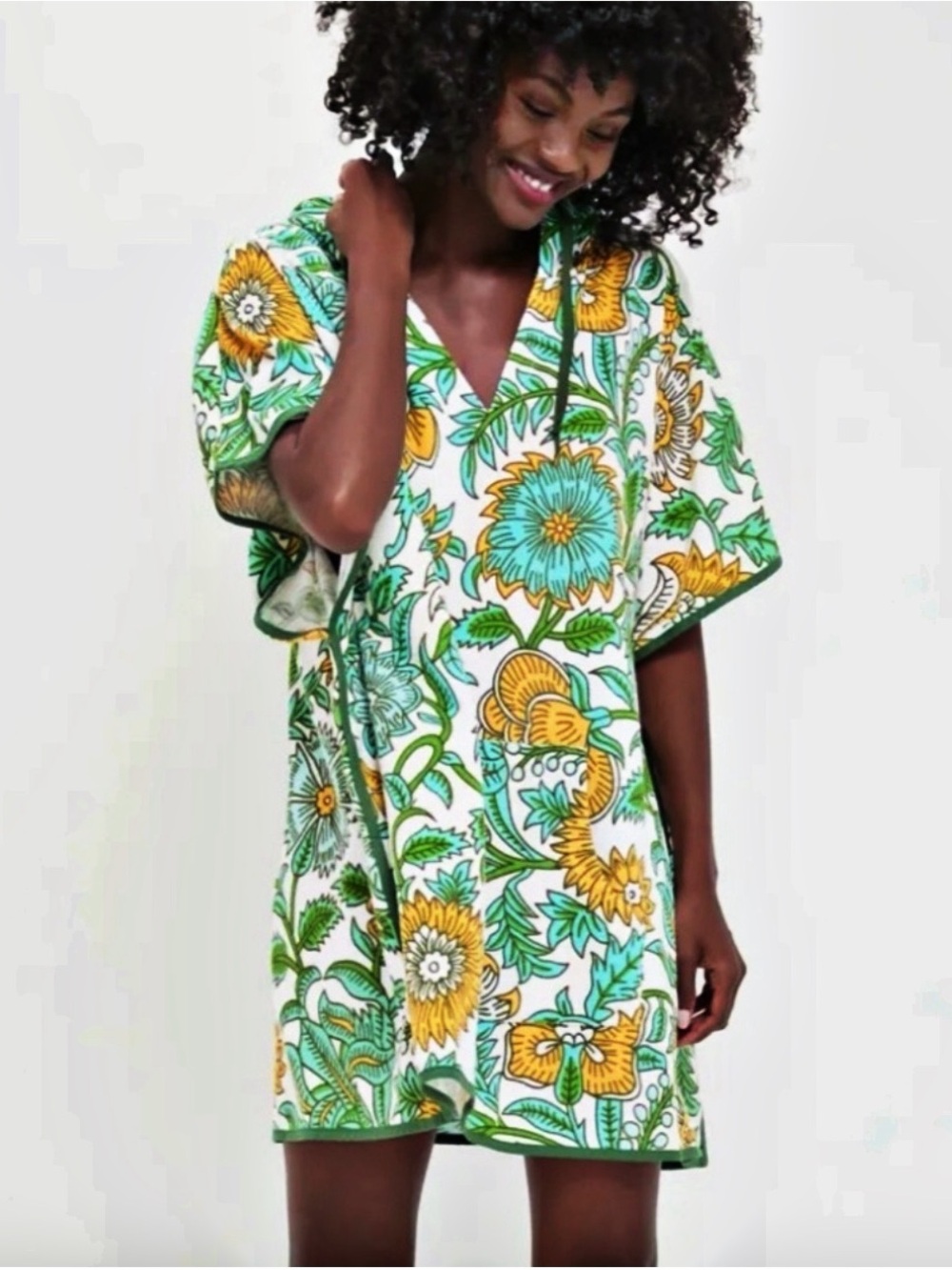 Tuckernuck Beach Lagoon Wildflower Terrycloth Cabana Coverup Size XS/S